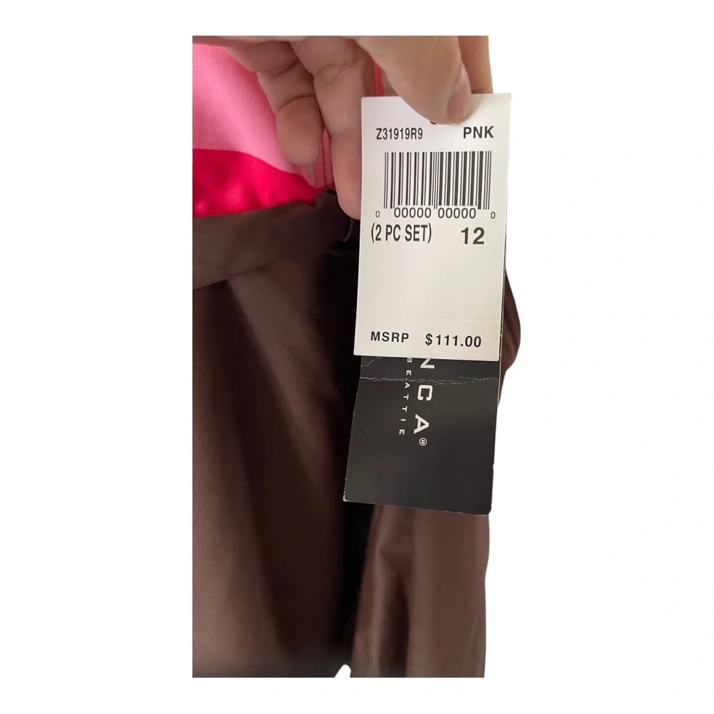 NWT La Blanca Bathing Suit Tank Top‎ Only  Brown and Pink 12